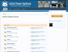 Tablet Screenshot of fatcatcleaner.com